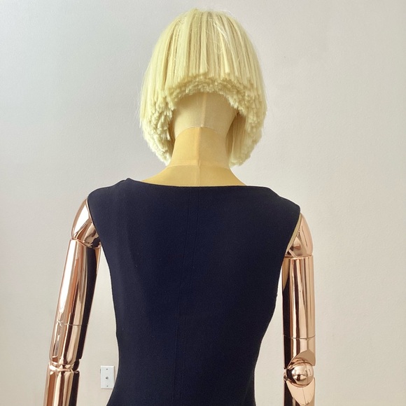 Unbranded Black Sleeveless Black Knee Length Dress SZ S - Picture 5 of 6